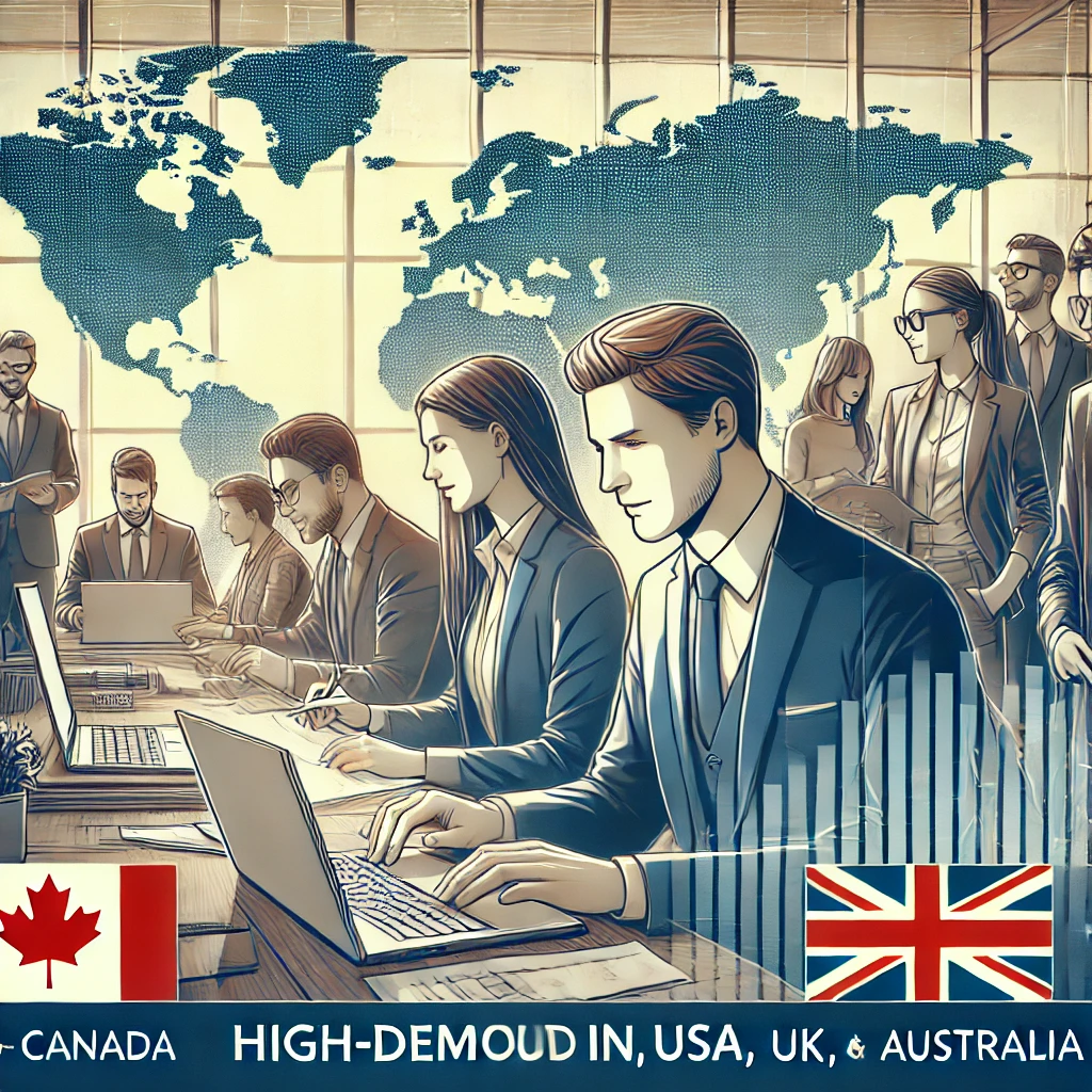 High-Demand Jobs in Canada, USA, UK, and Australia