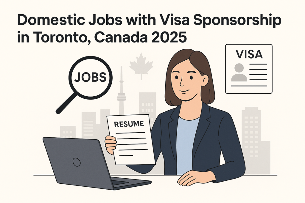 Domestic Jobs with Visa Sponsorship in Toronto, Canada – 2025