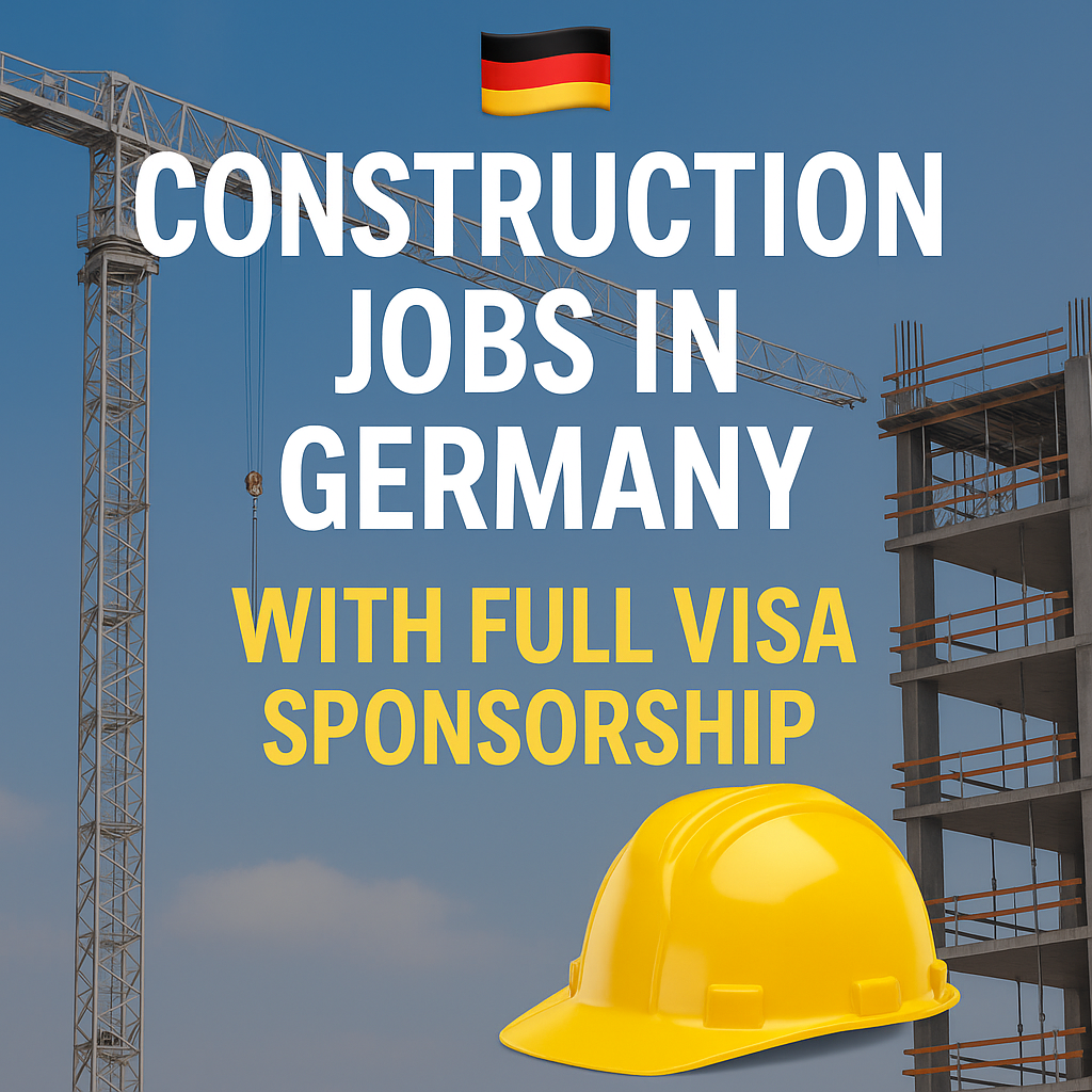 Construction Jobs in Germany with Full Visa Sponsorship